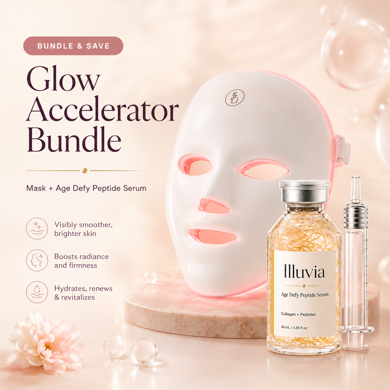 Glow Accelerator Bundle — Mask + Age Defy Peptide Serum