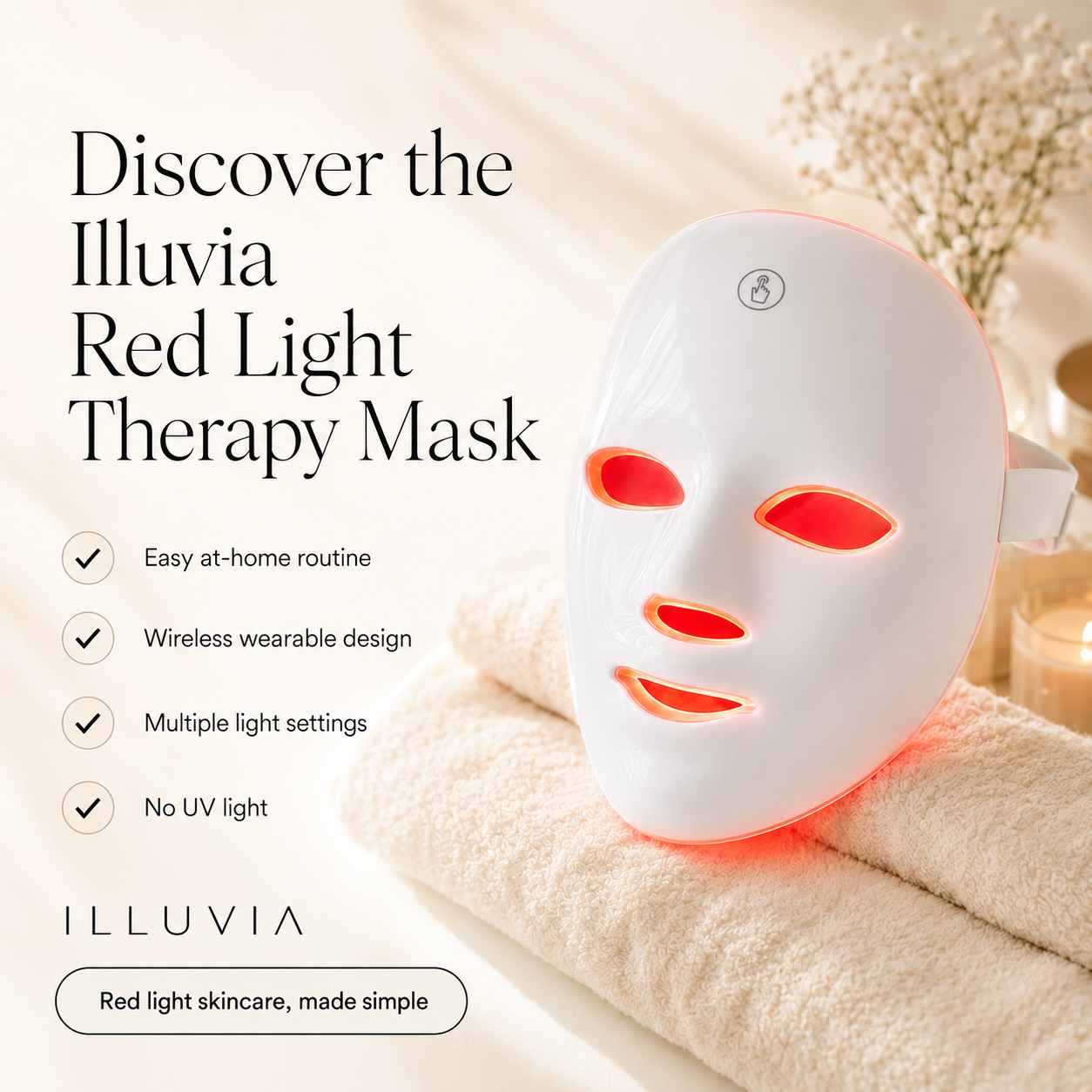 Illuvia Red Light Therapy Mask